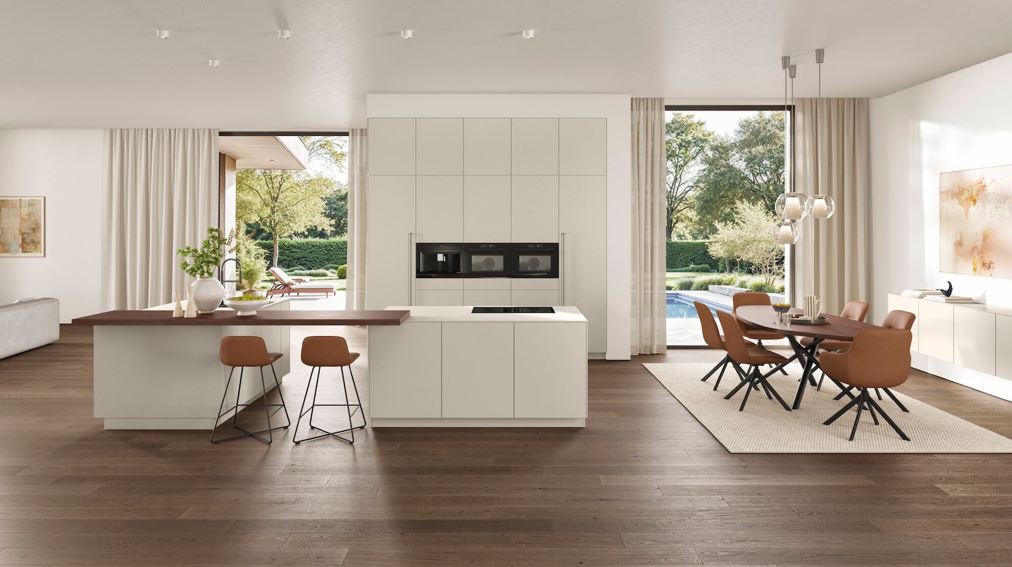 Nobilia-Line-One-Inselkueche-Designstil-Weiss-mit-Tresen