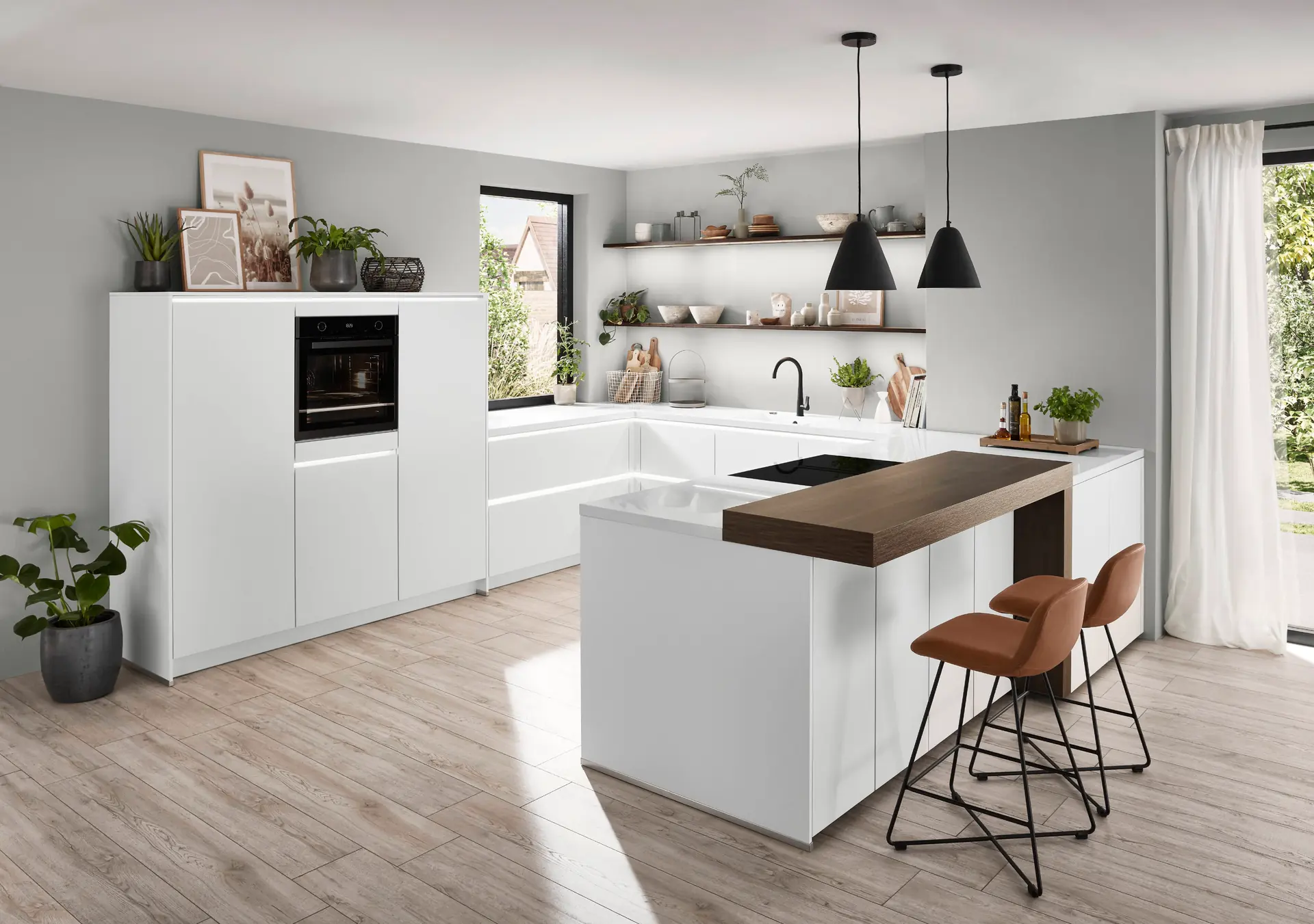 Nobilia-Senso-Moderne-U-Kueche-Weiss-Bartresen